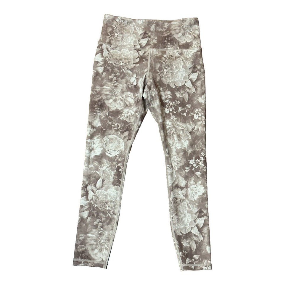 Athleta Pink Elation Floral Printed Tight Gym Yoga Fitness 631921 Size M